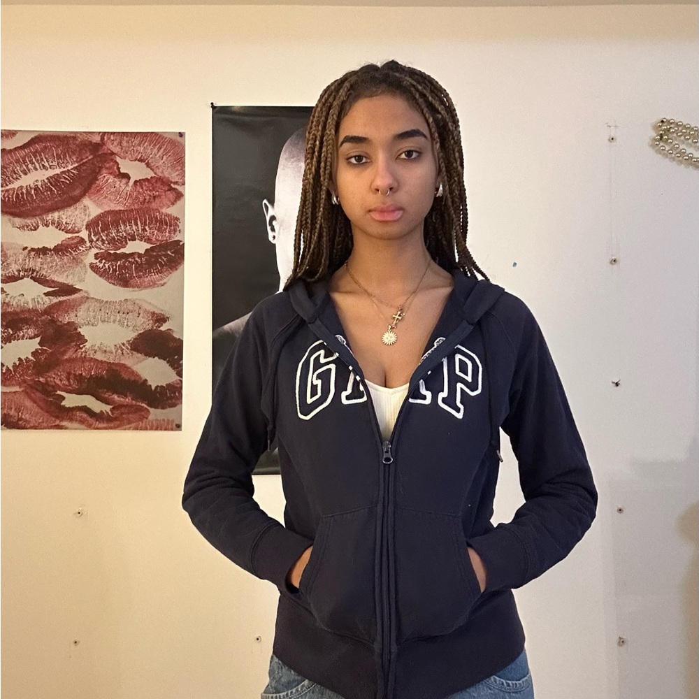 GAP Dark Blue Zip-Up Hoodie